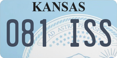 KS license plate 081ISS