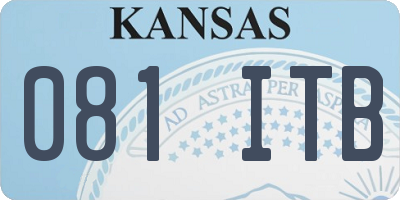 KS license plate 081ITB