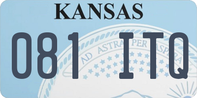 KS license plate 081ITQ