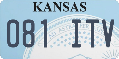 KS license plate 081ITV