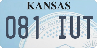 KS license plate 081IUT