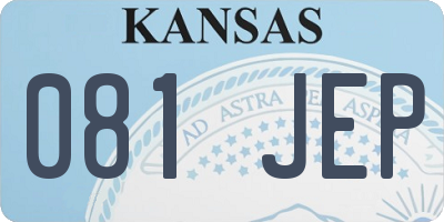 KS license plate 081JEP