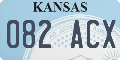 KS license plate 082ACX