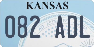 KS license plate 082ADL