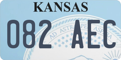 KS license plate 082AEC