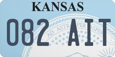 KS license plate 082AIT