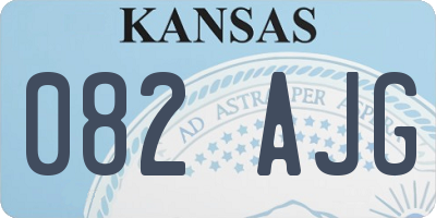 KS license plate 082AJG