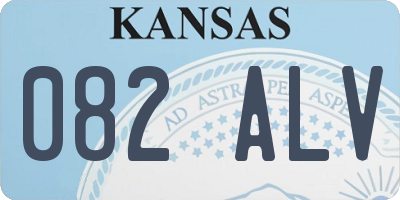 KS license plate 082ALV