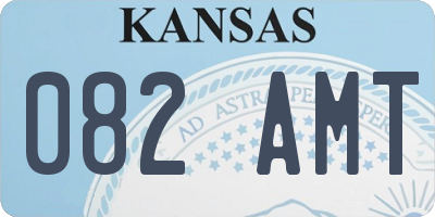 KS license plate 082AMT