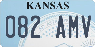 KS license plate 082AMV