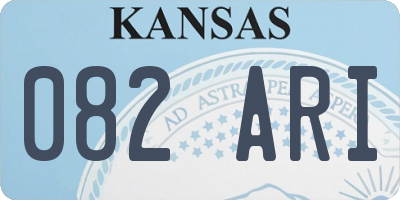 KS license plate 082ARI
