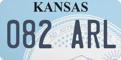 KS license plate 082ARL
