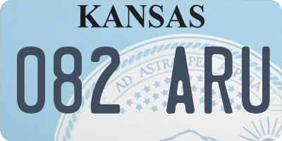 KS license plate 082ARU