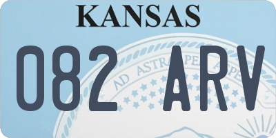 KS license plate 082ARV