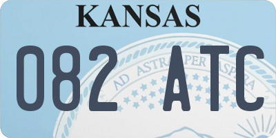 KS license plate 082ATC
