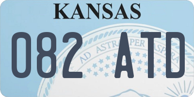 KS license plate 082ATD