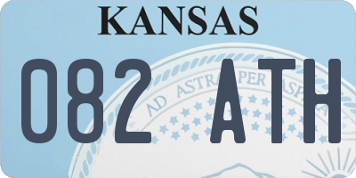 KS license plate 082ATH