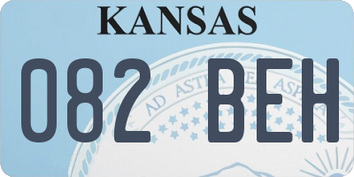 KS license plate 082BEH