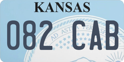KS license plate 082CAB