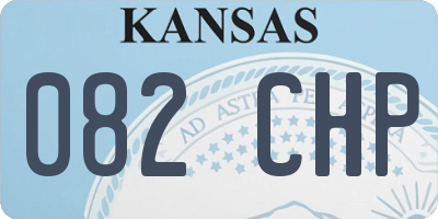 KS license plate 082CHP