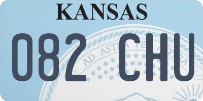 KS license plate 082CHU