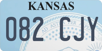 KS license plate 082CJY