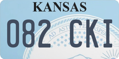 KS license plate 082CKI