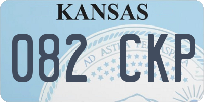KS license plate 082CKP