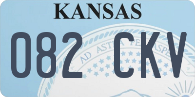 KS license plate 082CKV
