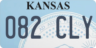 KS license plate 082CLY