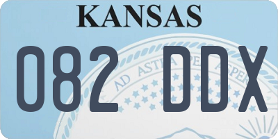 KS license plate 082DDX