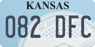 KS license plate 082DFC