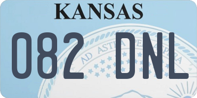 KS license plate 082DNL