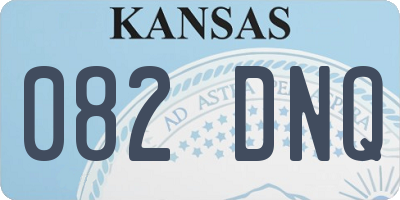 KS license plate 082DNQ