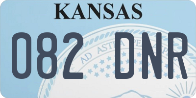 KS license plate 082DNR