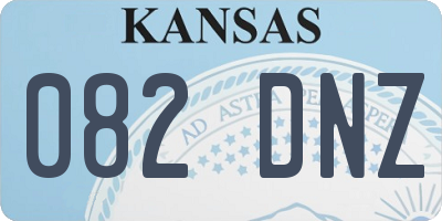 KS license plate 082DNZ