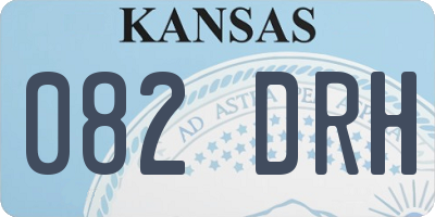 KS license plate 082DRH