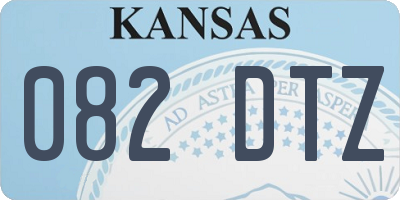 KS license plate 082DTZ