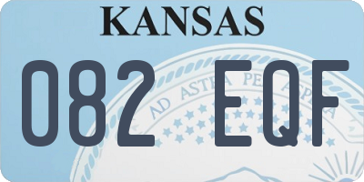 KS license plate 082EQF