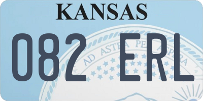 KS license plate 082ERL