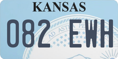KS license plate 082EWH