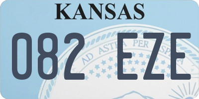 KS license plate 082EZE