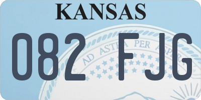 KS license plate 082FJG