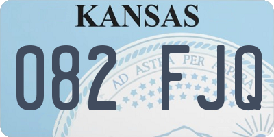 KS license plate 082FJQ