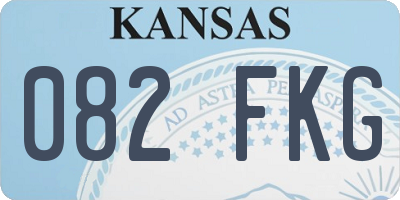 KS license plate 082FKG