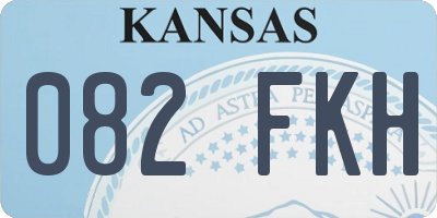 KS license plate 082FKH