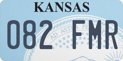 KS license plate 082FMR