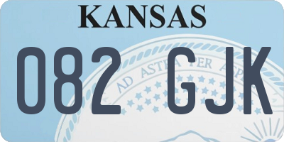KS license plate 082GJK