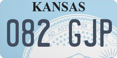 KS license plate 082GJP