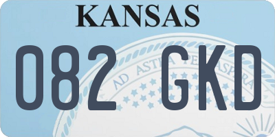 KS license plate 082GKD